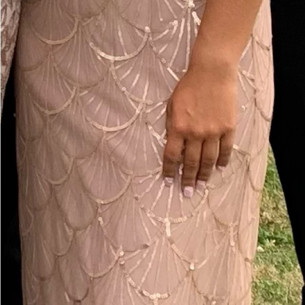 Size 10 Sorella Vita Rose Gold Sequin gown
